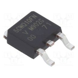 1 pcs x VISHAY - VS-6CWQ10FN-M3 - Diode: Schottky rectifying, SMD, 100V, 7A, DPAK,
