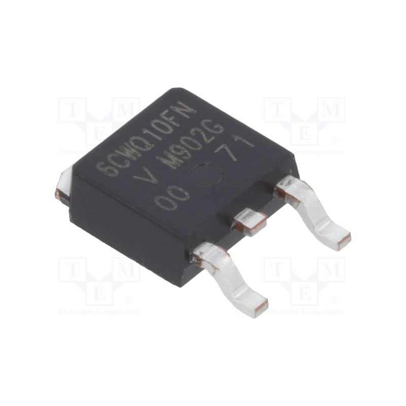 1 pcs x VISHAY - VS-6CWQ10FN-M3 - Diode: Schottky rectifying, SMD, 100V, 7A, DPAK,