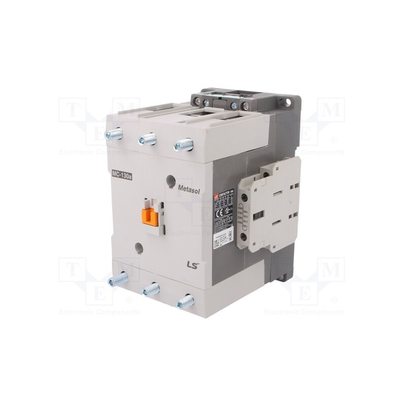 1 pcs x LS ELECTRIC - MC-130A 230VAC 1A1B - Contactor: 3-pole, NO x3, Auxiliary contacts: NO + NC, 230VAC