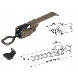 Clip adjustable side lock with adjustment and handles