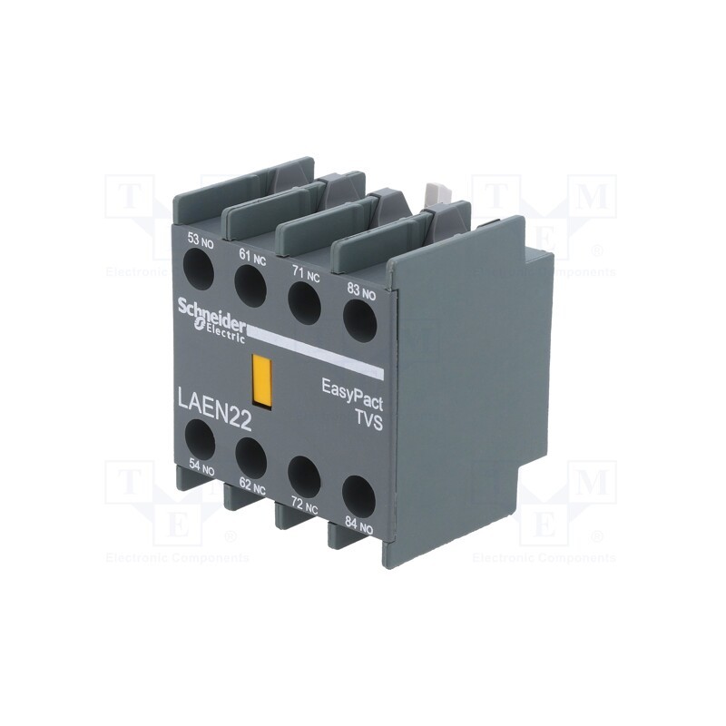 1 pcs x SCHNEIDER ELECTRIC - LAEN22 - Auxiliary contacts, Series: EasyPact TVS, Leads: screw terminals