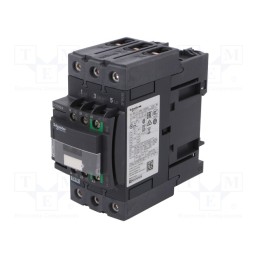 1 pcs x SCHNEIDER ELECTRIC - LC1D50ABNE - Contactor: 3-pole, NO x3, Auxiliary contacts: NO + NC, 50A, W: 55mm