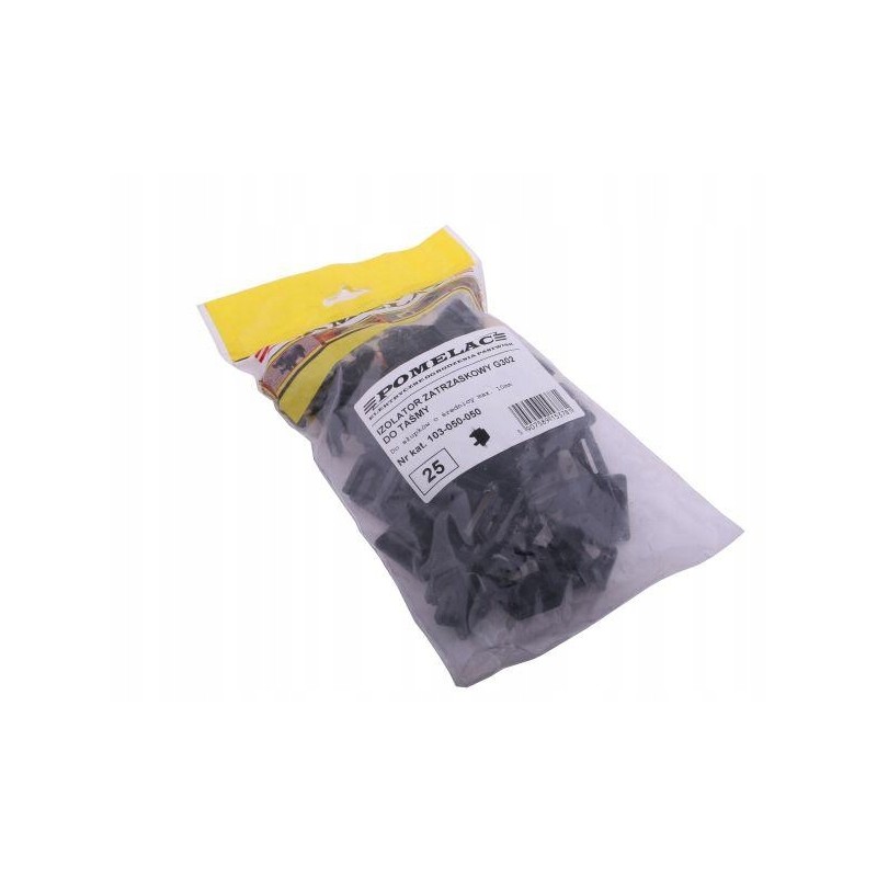 Snap-on insulator fi 10 for tape and wire, 25 pcs