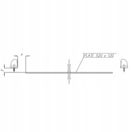 LED license plate lamp 2 m