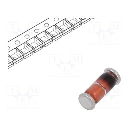 20 pcs x TAIWAN SEMICONDUCTOR - LL4148 L0G - Diode: switching, SMD, 75V, 0.15A, 4ns, MiniMELF glass, Ufmax: 1V