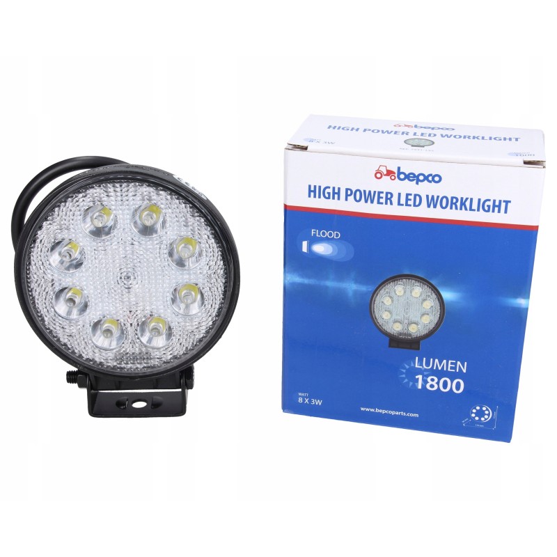 LED work lamp 24w 1800lm diffused light