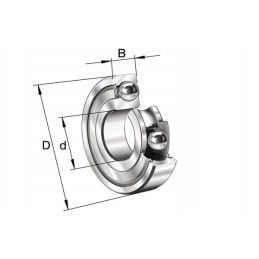 Ball bearing usually 30x72x19mm ina fag
