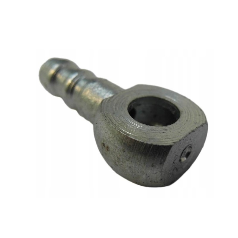 The end of the fuel pipe has a 8 mm eyelet for a 6 mm hose