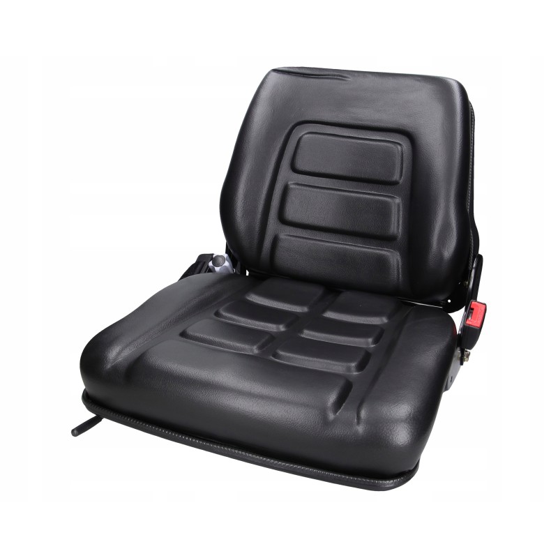 Forklift seat, operator belt sensor