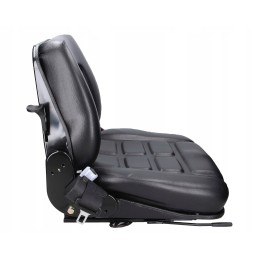 Forklift seat, operator belt sensor