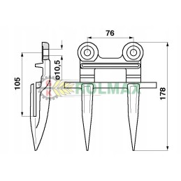 Claas Dominator Mega Lexion 676235 double bayonet