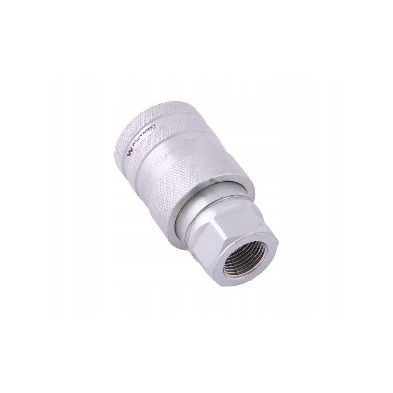 Hydraulic quick connector, M18x1 socket, 5 female threads