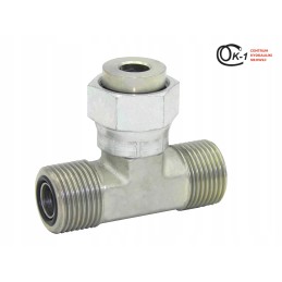 Orfs 1 hydraulic tee connector with nut