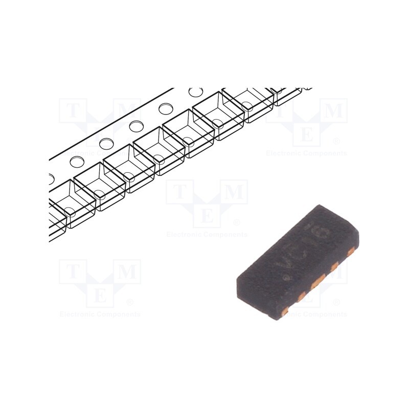 5 pcs x ALPHA & OMEGA SEMICONDUCTOR - AOZ8809ADI-05 - Diode: TVS array, 6V, DFN10, Features: ESD protection, Ch: 4