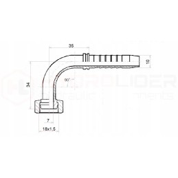 Dkm 90 clamping dn10 1 2sn m18x1 5 x10 hydrolider