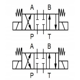 Hydro cetop distributor 2 sec 60l electric 12v