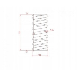 Zetor steering knuckle spring