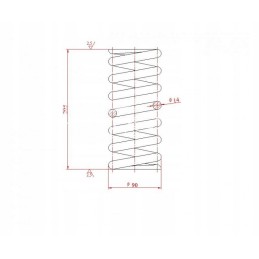 Zetor steering knuckle spring