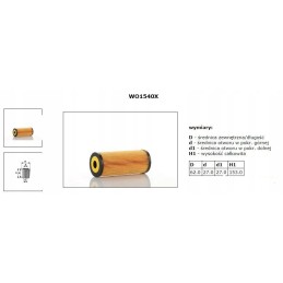 Oil filter vw audi sedziszow wo15 40x wo1540x