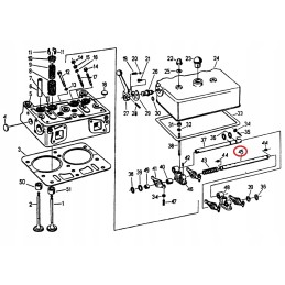 Ursus C 330 valve rocker shaft