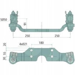 Rear wheel steering system 711999014 Sauermann
