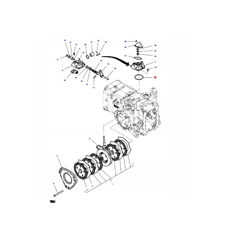 Massey Ferguson 301 handbrake cover oring