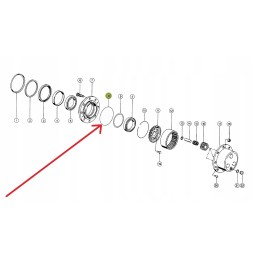 072627 0 O-ring hub reduction 203 x 2 65 mm