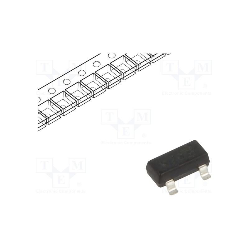 25 pcs x DIODES INCORPORATED - BAS70-7-F - Diode: Schottky rectifying, SMD, 70V, 70mA, SOT23,