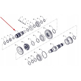 P5s37201105 transmission intermediate shaft