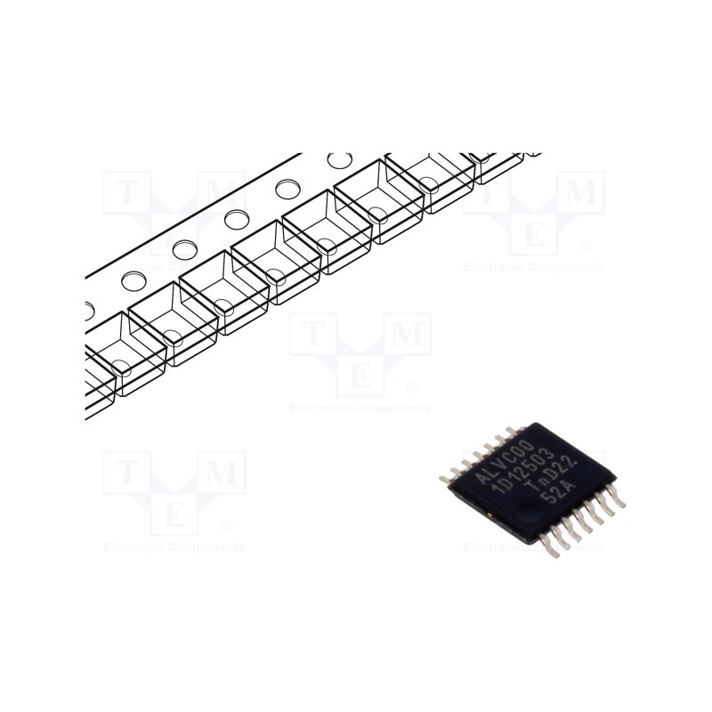 1 pcs x NEXPERIA - 74ALVC00PW,118 - IC: digital, NAND, Ch: 4, IN: 2, CMOS,TTL, SMD, TSSOP14, 1.65÷3.6VDC