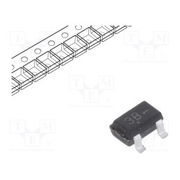 20 pcs x ONSEMI - BC856BWT1G - Transistor: PNP, bipolar, 65V, 0.1A, 0.3W, SC70,SOT323