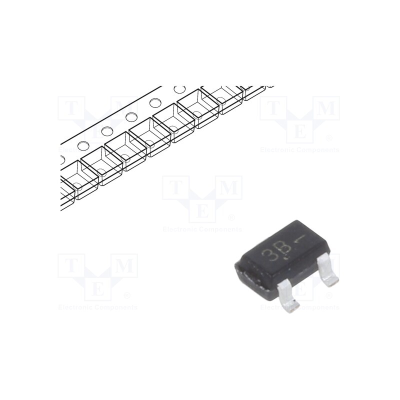 20 pcs x ONSEMI - BC856BWT1G - Transistor: PNP, bipolar, 65V, 0.1A, 0.3W, SC70,SOT323