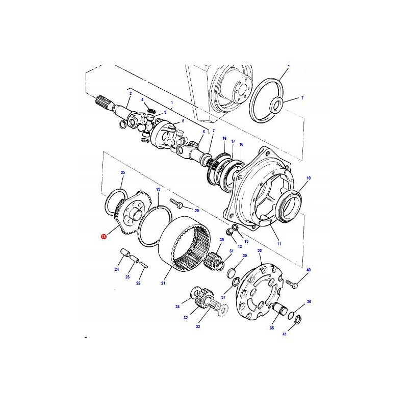Massey Ferguson toothed disc housing 3427399m3