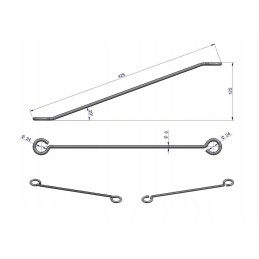 Short connector, motogeneric belt rake