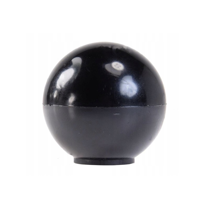 Lever knob, black, round, diameter 40 mm, me thread