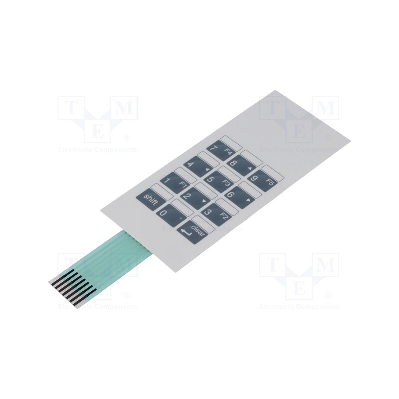 1 pcs x LC ELEKTRONIK - STD34-07 - Keypad: membrane, No.of butt: 12, W: 52mm, Pitch: 2.54mm, L: 116mm
