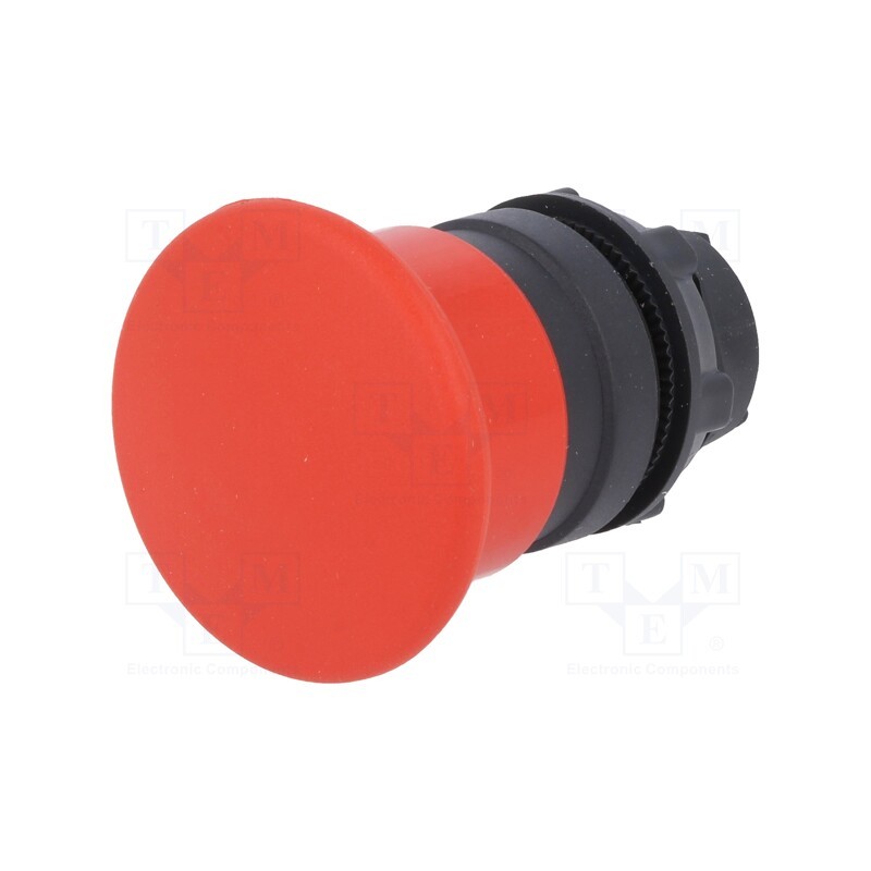 1 pcs x SCHNEIDER ELECTRIC - ZB5AC4 - Switch: push-button, 22mm, Stabl.pos: 1, red, none, IP66, mushroom