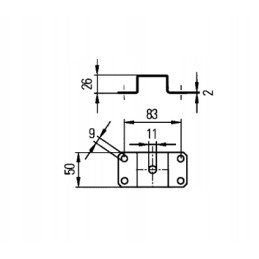 Hella work light holder, stainless steel