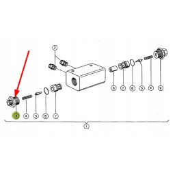 683323 0 threaded plug for hydraulic pump lock