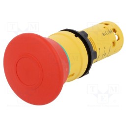 1 pcs x SCHNEIDER ELECTRIC - XB7NT842 - Switch: emergency stop, 22mm, Stabl.pos: 2, NC, red, none, 2A/230VAC