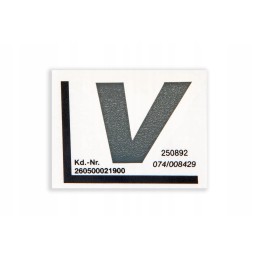 260500021900 left mask sticker