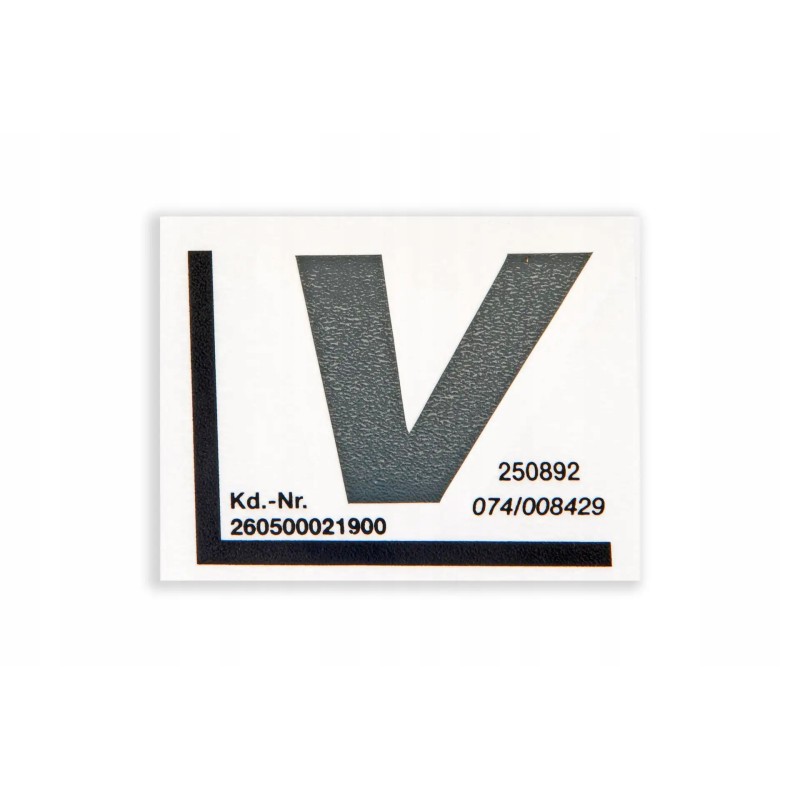 260500021900 left mask sticker