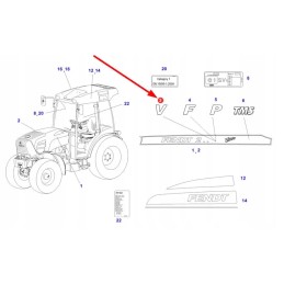 260500021900 left mask sticker