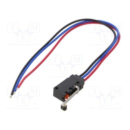 1 pcs x OMRON OCB - D2VW-01L2-1MS - Microswitch SNAP ACTION, 0.1A/30VDC, SPDT, Rcont max: 100mΩ, IP67