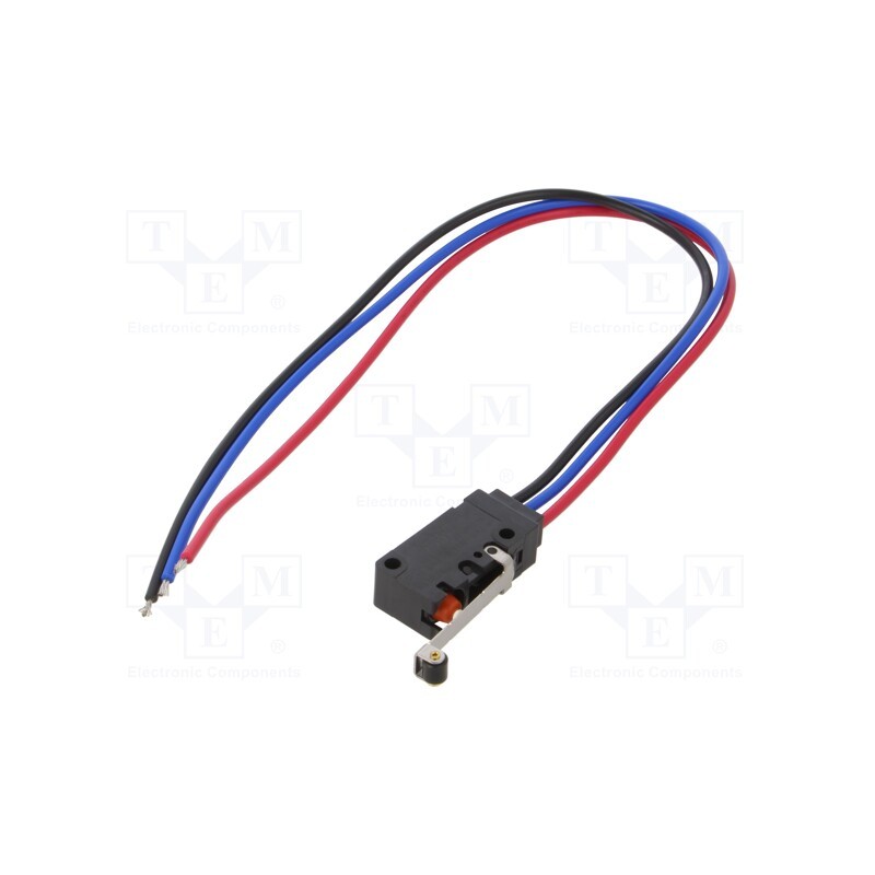 1 pcs x OMRON OCB - D2VW-01L2-1MS - Microswitch SNAP ACTION, 0.1A/30VDC, SPDT, Rcont max: 100mΩ, IP67