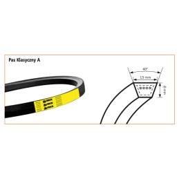 V-belt belt a 1320 stomil 13x8 a1320