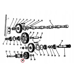 Timing gear intermediate lower Ursus C 360 skropol