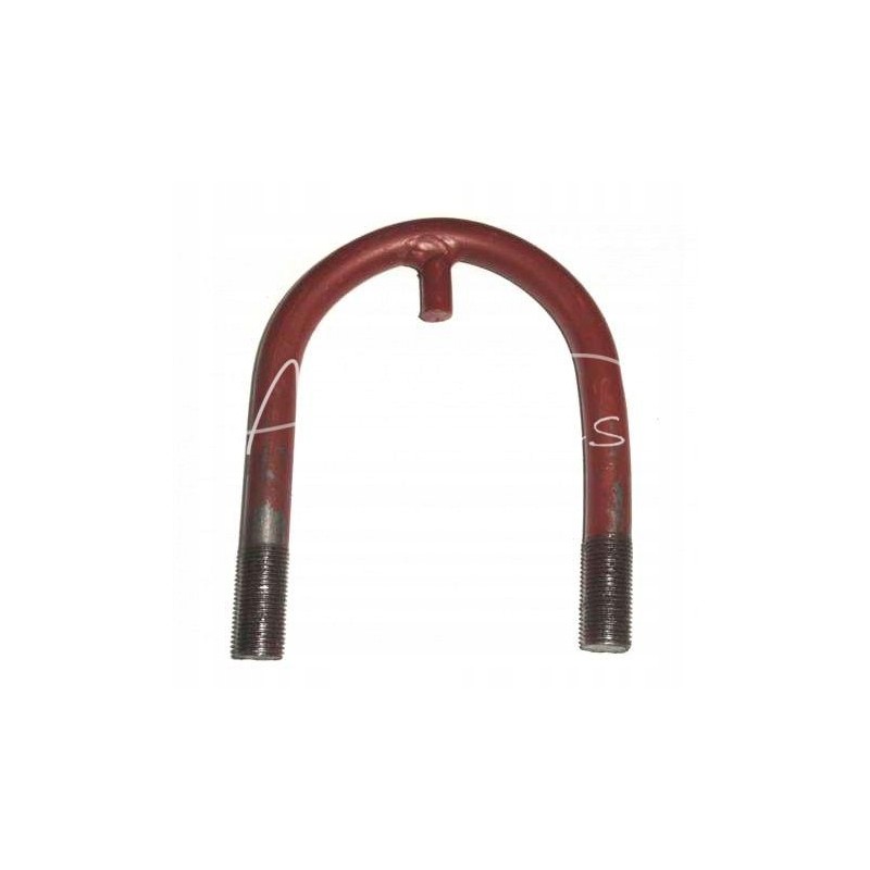 Axle stirrup with peg
