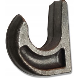 Strong, weldable Euro frame hook of the Fi40 loader bucket