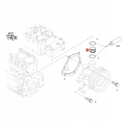 Plastic sleeve fendt f716201610020 original